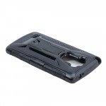 Wholesale LG G Stylo G4 Stylus LS770 Armor Holster Combo Belt Clip Case (Black)